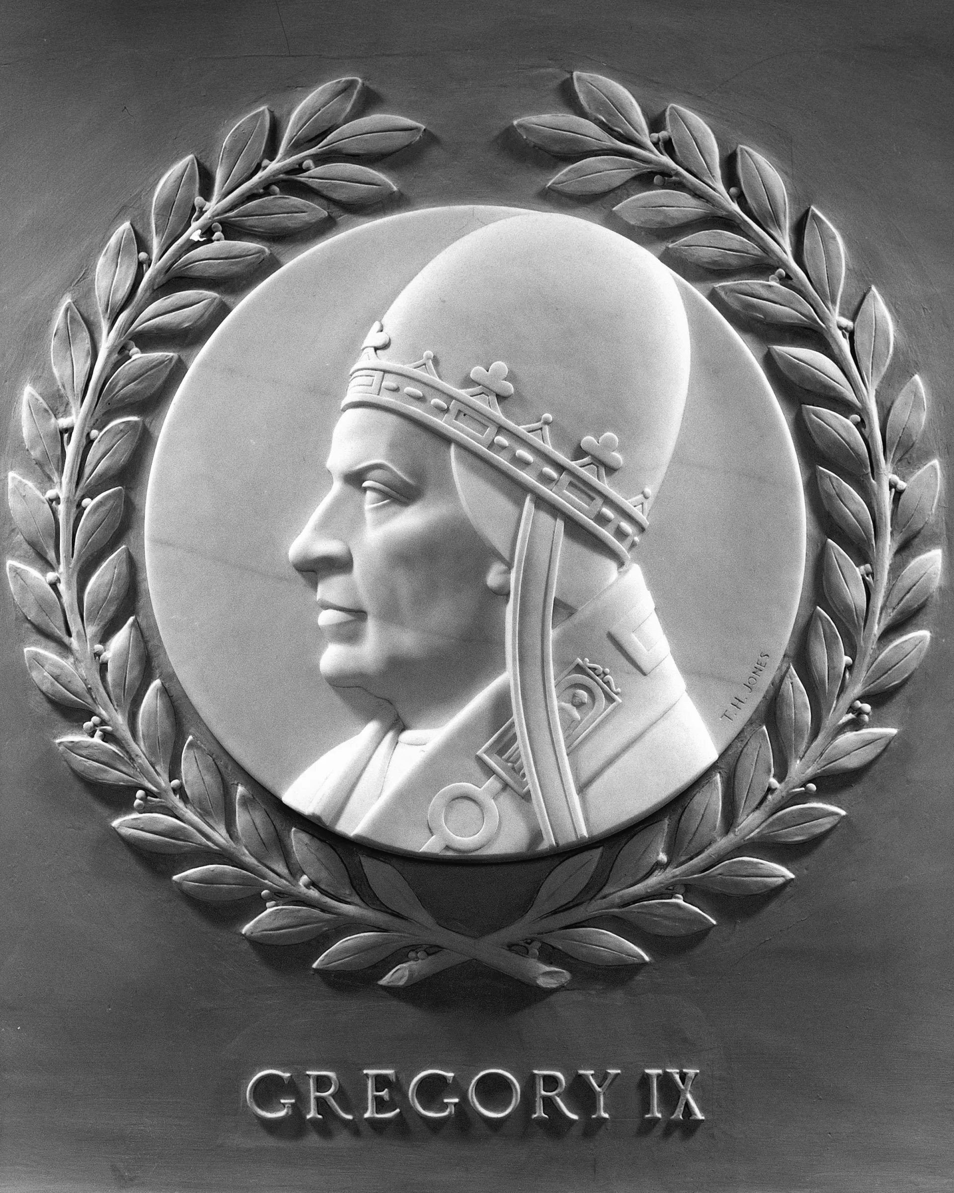Relief portrait of Gregory IX