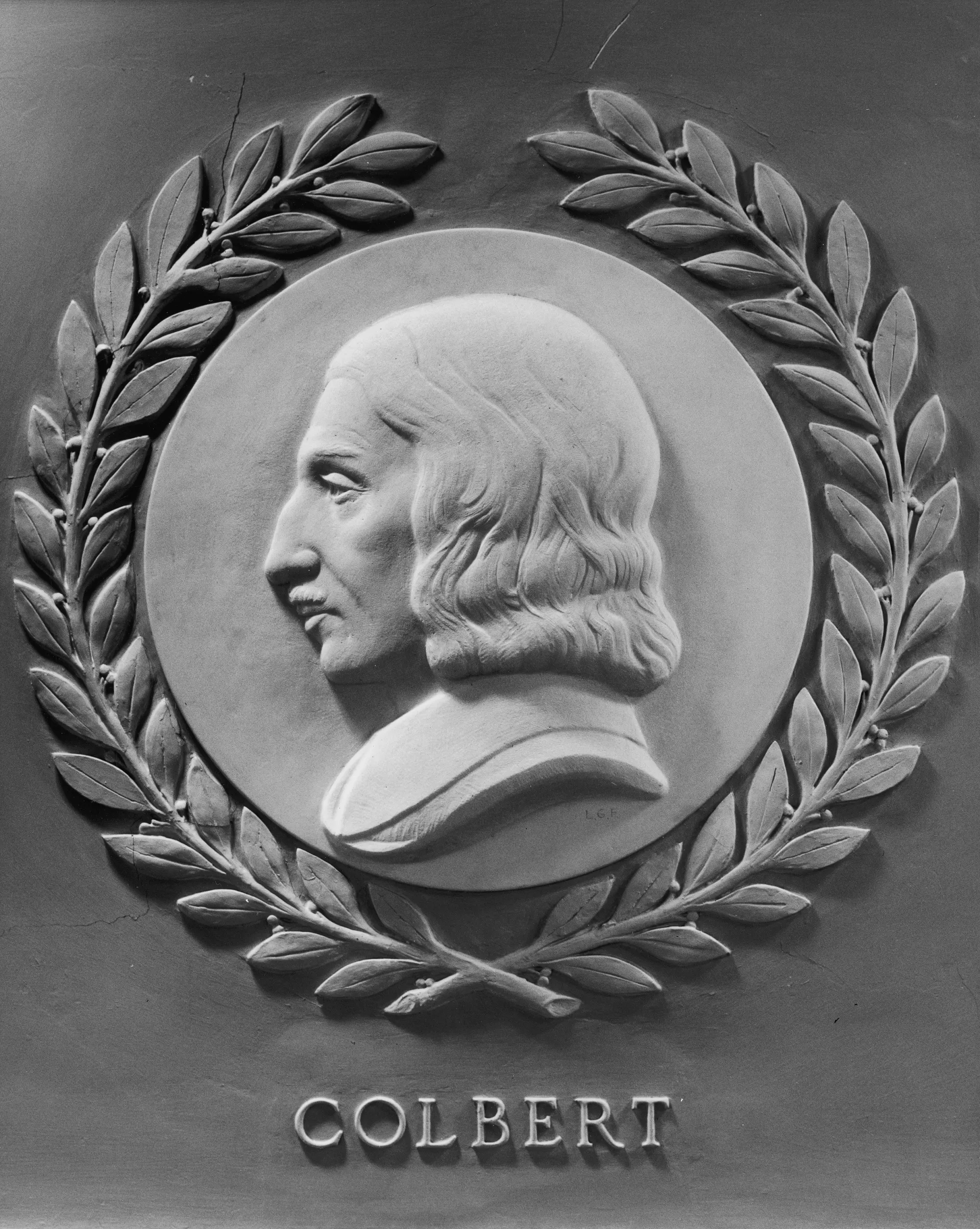 Relief portrait of Jean-Baptiste Colbert