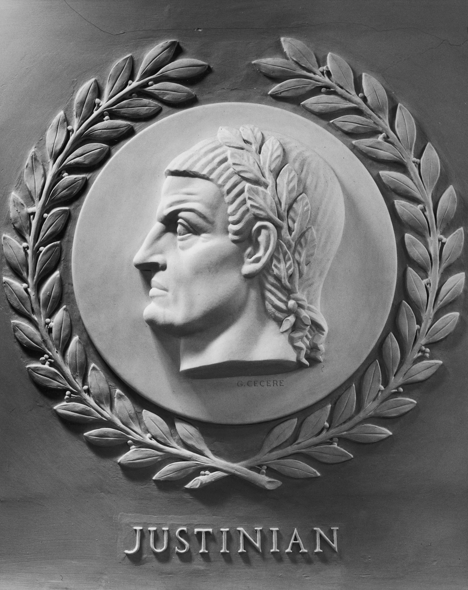 Relief portrait of Justinian I