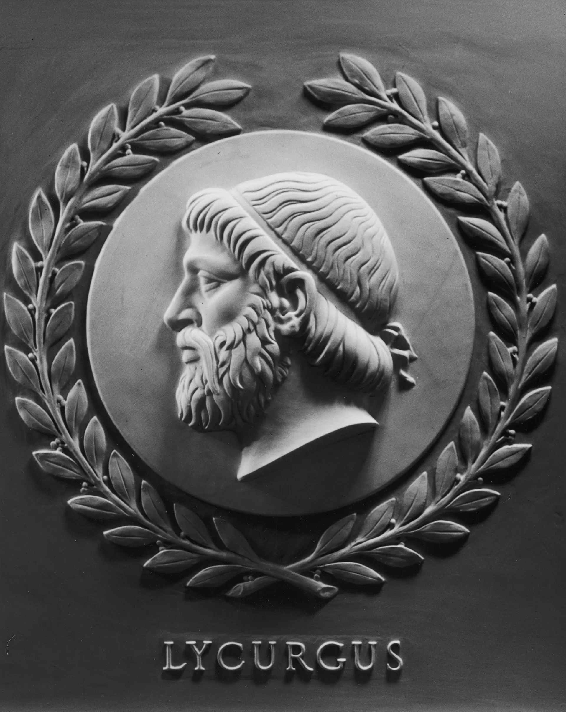 Relief portrait of Lycurgus