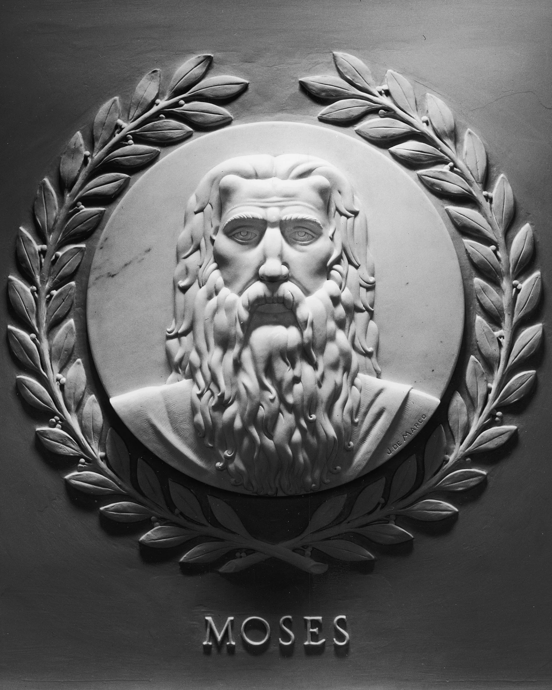 Relief portrait of Moses