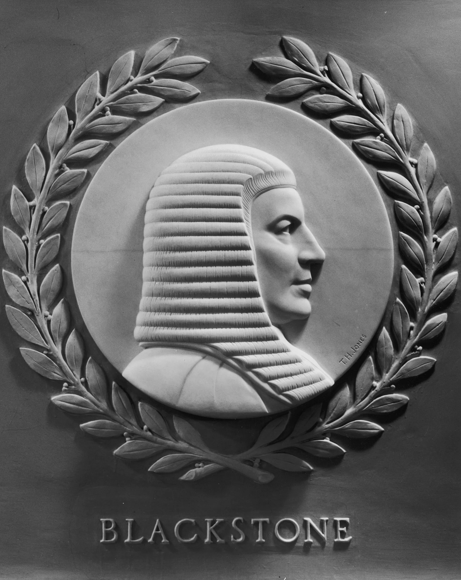 Relief portrait of Sir William Blackstone